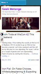 Mobile Screenshot of geekmelange.com
